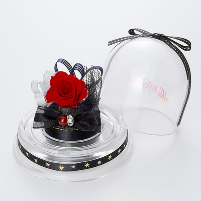 誕生日 プリザーブドフラワー ドームアレンジ 1月 ブラック