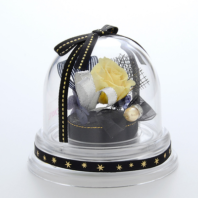 誕生日 プリザーブドフラワー ドームアレンジ 11月 ブラック