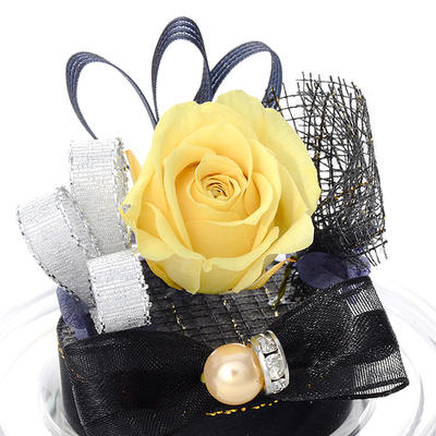 誕生日 プリザーブドフラワー ドームアレンジ 11月 ブラック