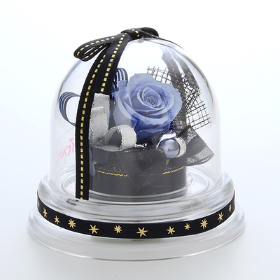 誕生日 プリザーブドフラワー ドームアレンジ 12月 ブラック