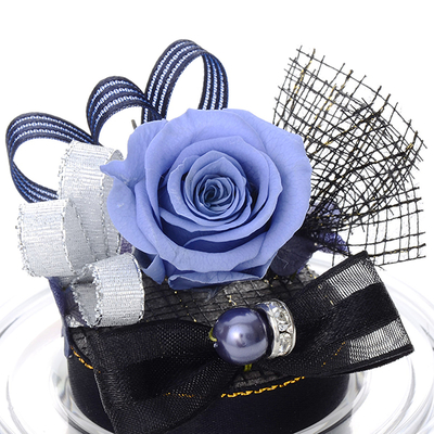 誕生日 プリザーブドフラワー ドームアレンジ 12月 ブラック