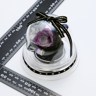 誕生日 プリザーブドフラワー ドームアレンジ 2月 ブラック