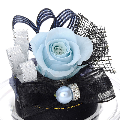 誕生日 プリザーブドフラワー ドームアレンジ 3月 ブラック