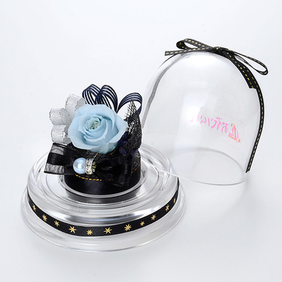 誕生日 プリザーブドフラワー ドームアレンジ 3月 ブラック