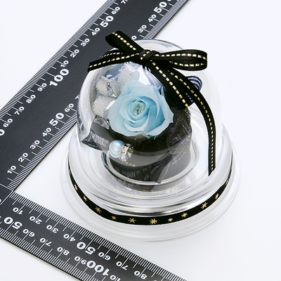 誕生日 プリザーブドフラワー ドームアレンジ 3月 ブラック