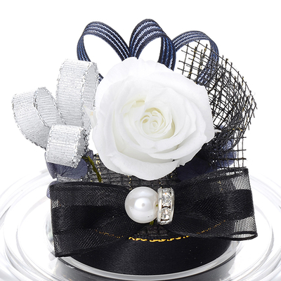 誕生日 プリザーブドフラワー ドームアレンジ 4月 ブラック