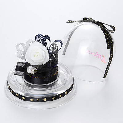 誕生日 プリザーブドフラワー ドームアレンジ 4月 ブラック