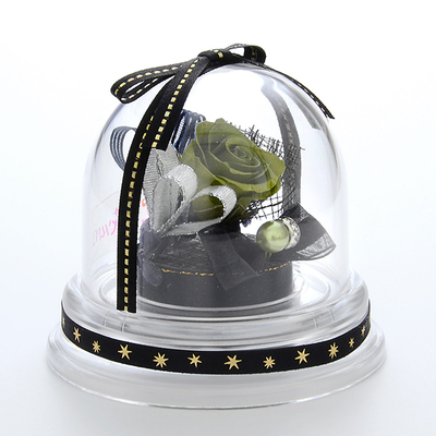 誕生日 プリザーブドフラワー ドームアレンジ 5月 ブラック