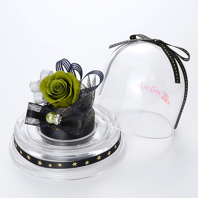 誕生日 プリザーブドフラワー ドームアレンジ 5月 ブラック