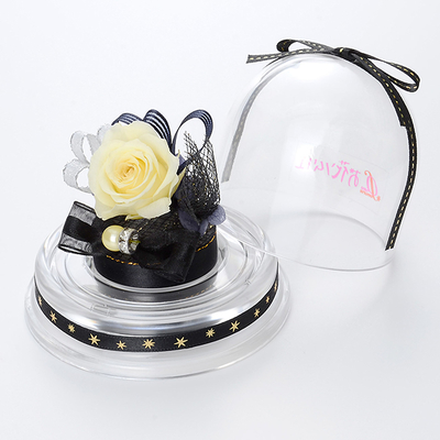 誕生日 プリザーブドフラワー ドームアレンジ 6月 ブラック