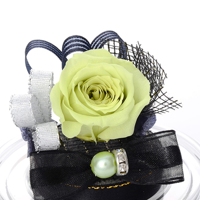 誕生日 プリザーブドフラワー ドームアレンジ 8月 ブラック