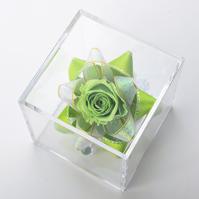 キューブ プリザーブドフラワー グリーン