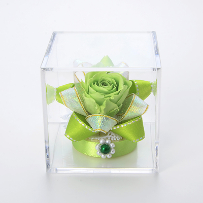 キューブ プリザーブドフラワー グリーン