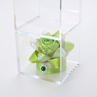 キューブ プリザーブドフラワー グリーン