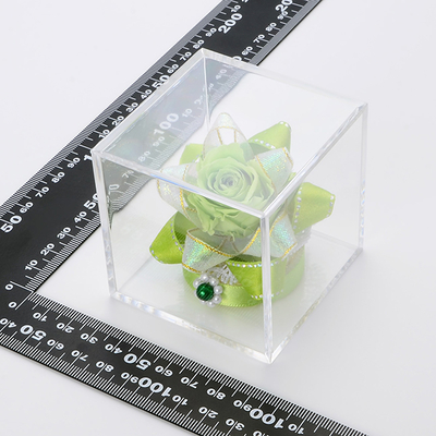 キューブ プリザーブドフラワー グリーン