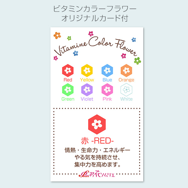 キューブ プリザーブドフラワー レッド