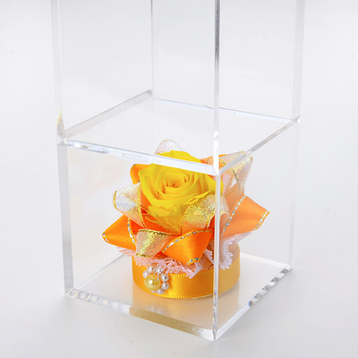 キューブ プリザーブドフラワー イエロー