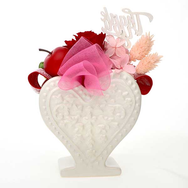 誕生日 プリザーブドフラワー サンキューピック付 ケース入