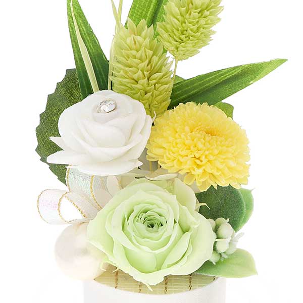 仏花 プリザーブドフラワー グリーン 包装付