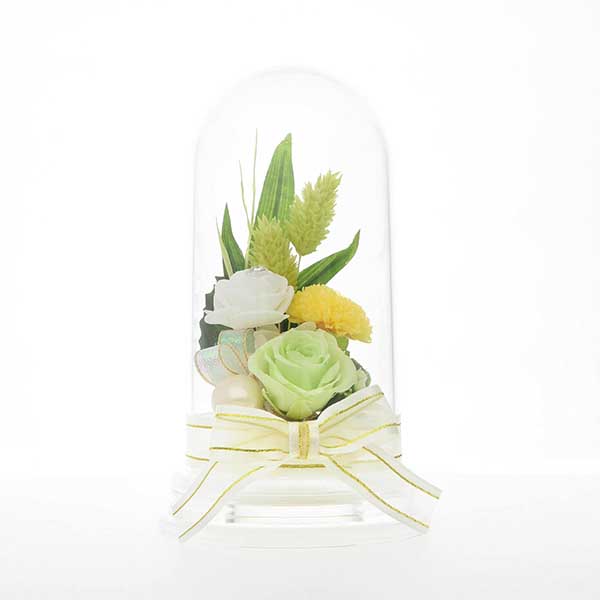 仏花 プリザーブドフラワー グリーン 包装付