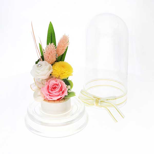 仏花 プリザーブドフラワー ピンク 包装付