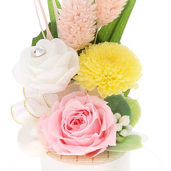 仏花 プリザーブドフラワー ピンク 包装付