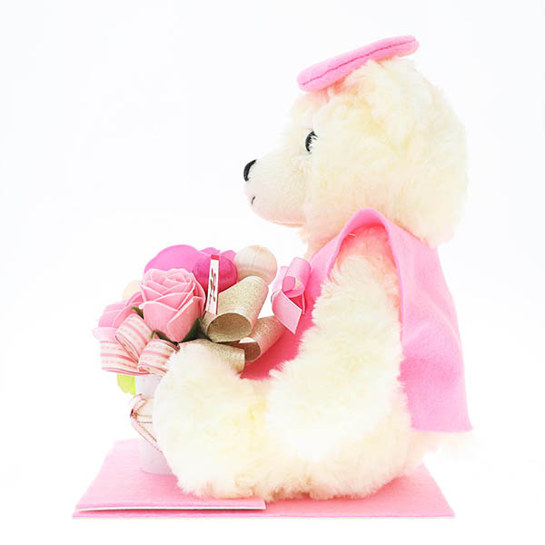 100歳 【百寿】 誕生日 長寿祝い ソープフラワー くま