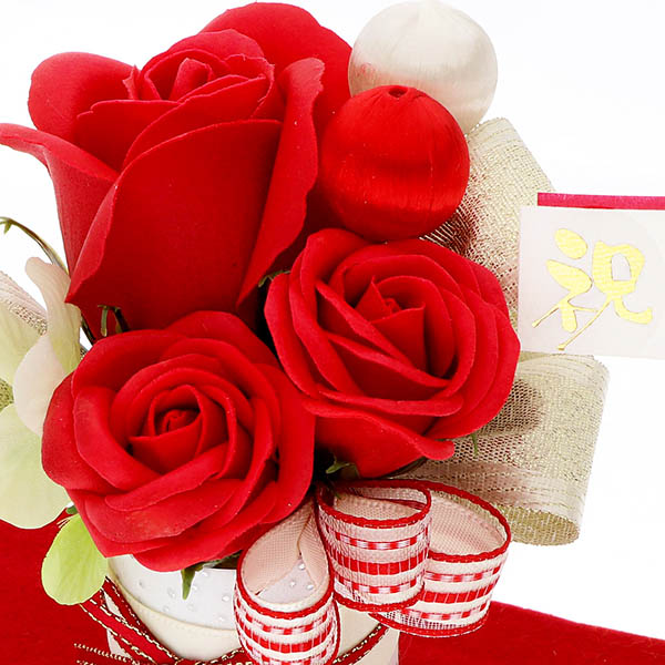 60歳 【還暦】 誕生日 定年退職 長寿祝い ソープフラワー くま