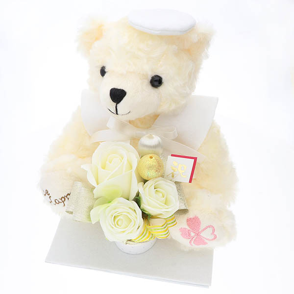 99歳 【白寿】 誕生日 長寿祝い ソープフラワー くま