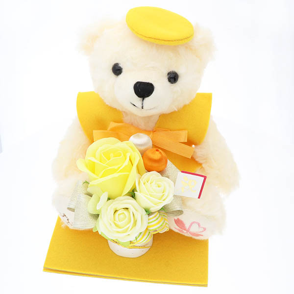 80歳 【傘寿】 88歳 【米寿 】 誕生日 長寿祝い ソープフラワー くま