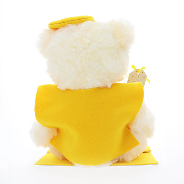 【傘寿】 80歳  【米寿 】 88歳 長寿 お祝い ソープフラワー くま 黄色