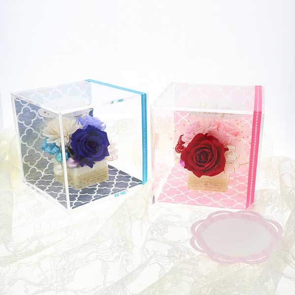 父の日 ”Thank You”ピック付 プリザーブドフラワー ブルー