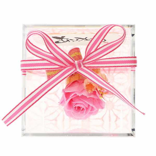 誕生日 プリザーブドフラワー ピンク 選べるメッセージ