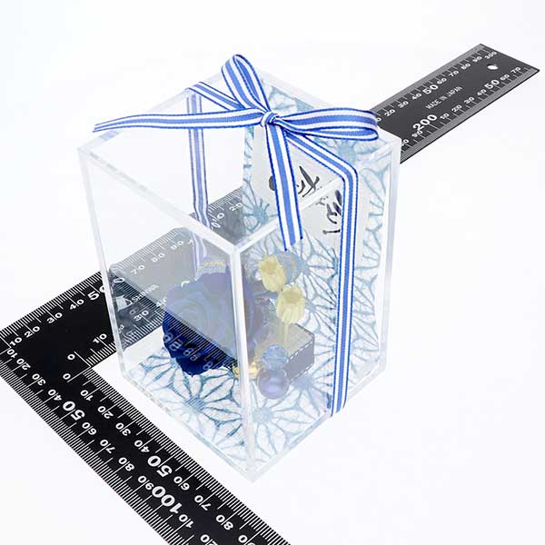 誕生日 プリザーブドフラワー 選べるメッセージ&カラー7色