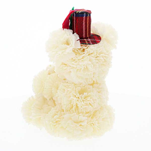 クリスマス フラワー ポインセチア　おすわりベア