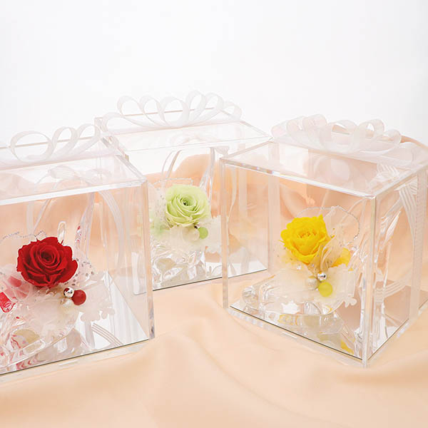 プリザーブドフラワー シンデレラ ガラスの靴 プリンセスカラー