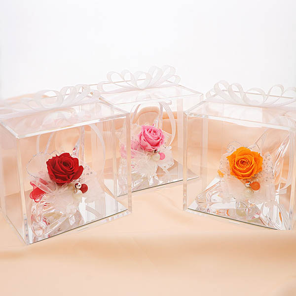 プリザーブドフラワー シンデレラ ガラスの靴 プリンセスカラー