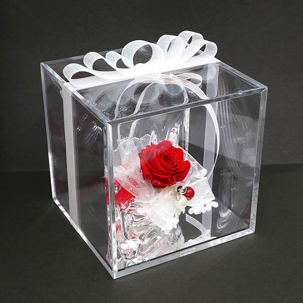 プリザーブドフラワー シンデレラ ガラスの靴 プリンセスカラー