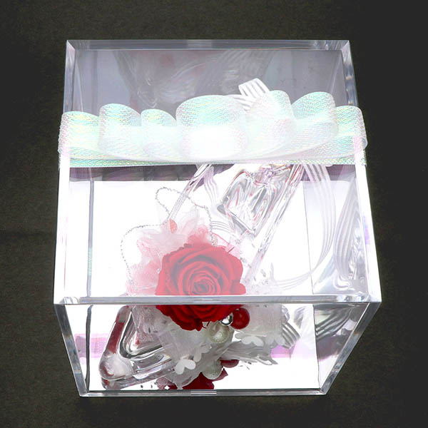 プリザーブドフラワー シンデレラ ガラスの靴 プリンセスカラー