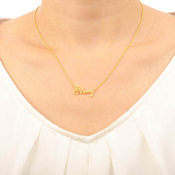 花束&メッセージネックレス(MERRY)セット  ソープフラワー 色が選べる(4色)