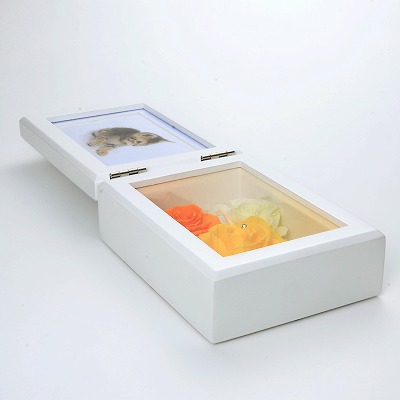 プリザーブドフラワー フォトフレーム イエロー オレンジ