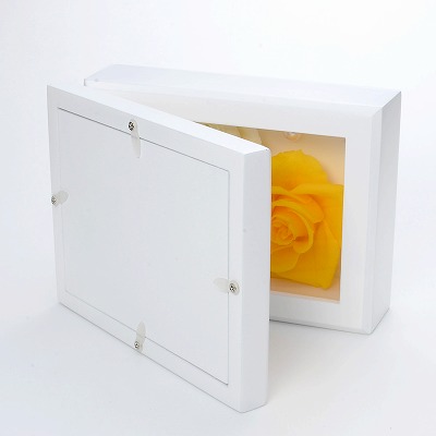 プリザーブドフラワー フォトフレーム イエロー オレンジ