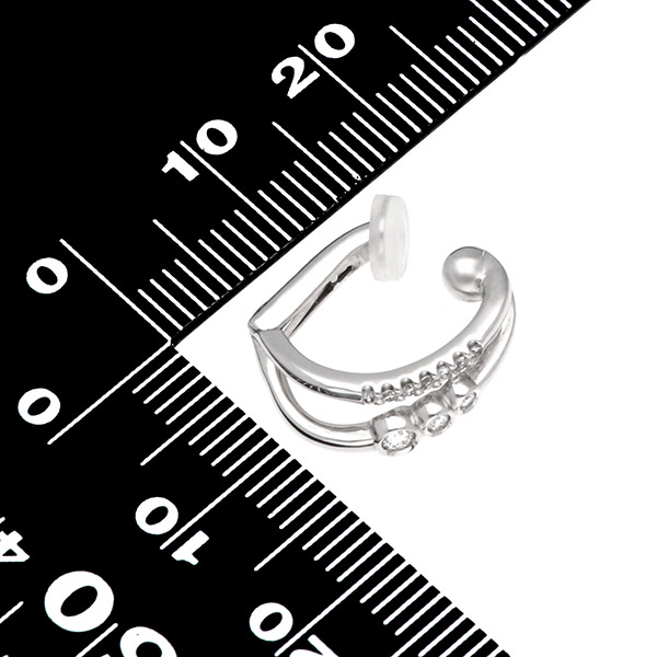 プラチナクリップイヤリング