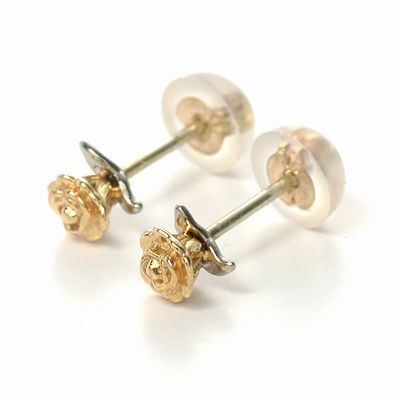 イエローゴールドスタッドピアス