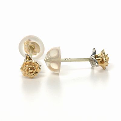 イエローゴールドスタッドピアス