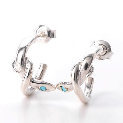 シルバーフープピアス