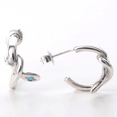 シルバーフープピアス