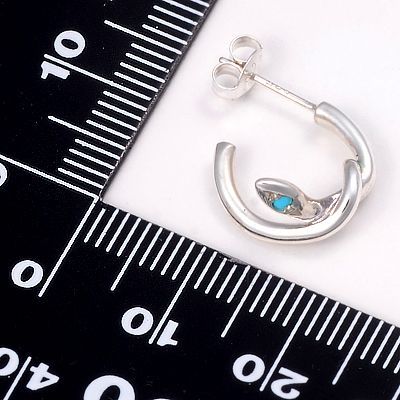 シルバーフープピアス