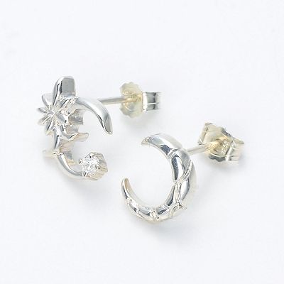 シルバースタッドピアス