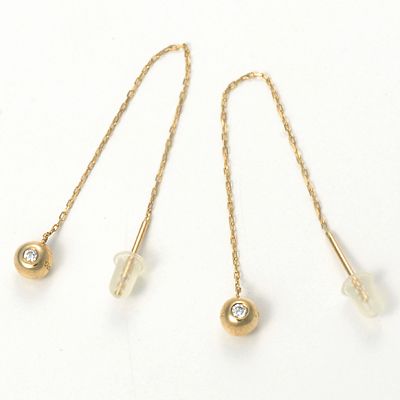 イエローゴールドアメリカンピアス